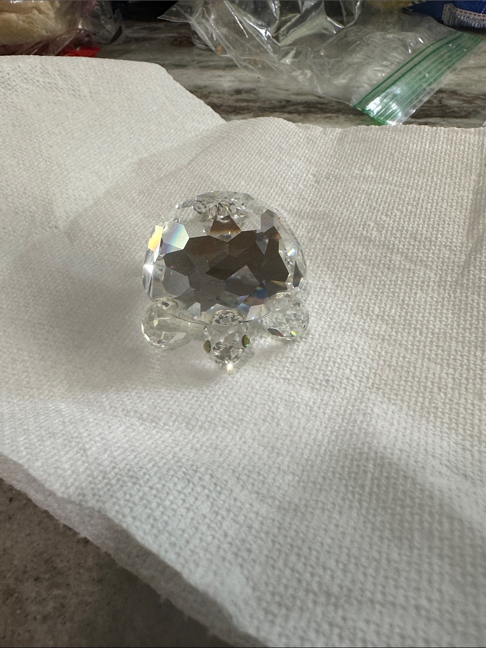 Swarovski Clear Crystal Turtle Figurine